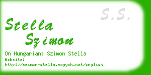 stella szimon business card